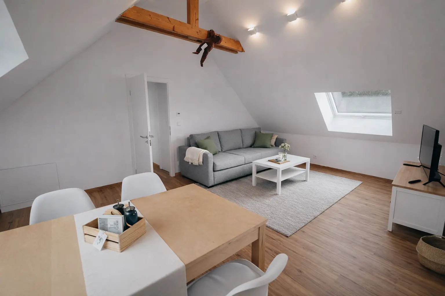 Wohnzimmer der Ferienwohnung Nürnberg